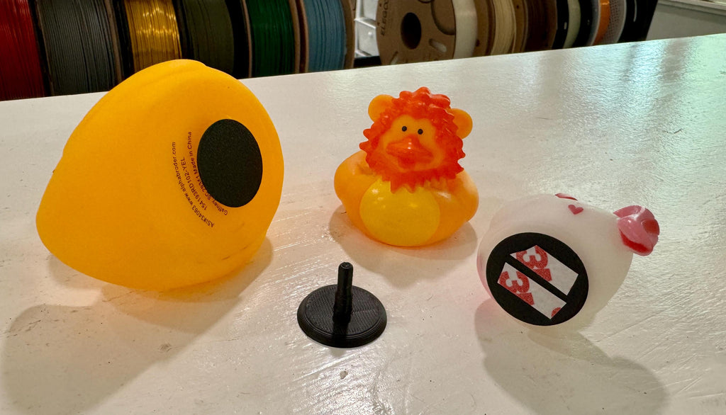 Peg Stand for Rubber Ducks, Jeeps, Mount Anywhere (30+ Colors)