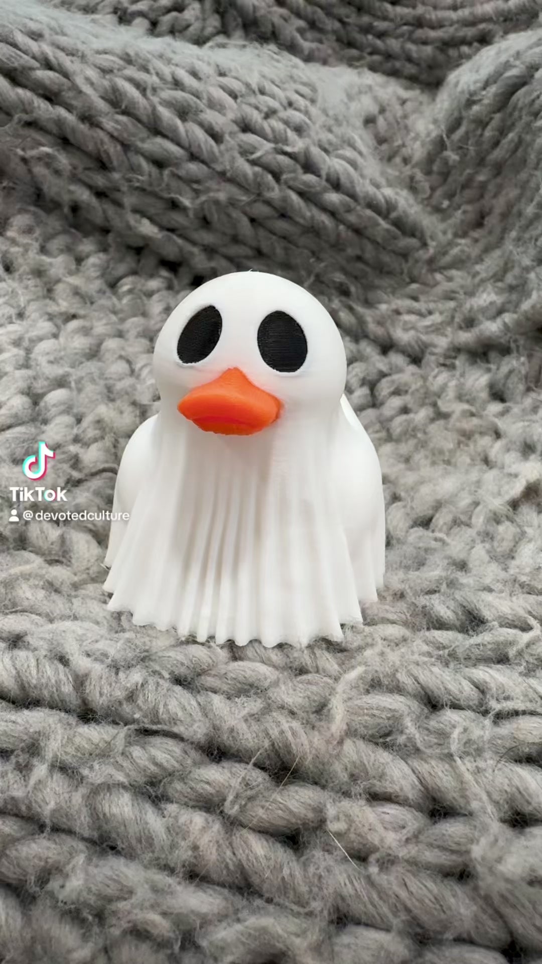 Ghost Duck – 3D Printed Halloween Figurine