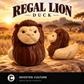 Regal Lion Duck Figurine