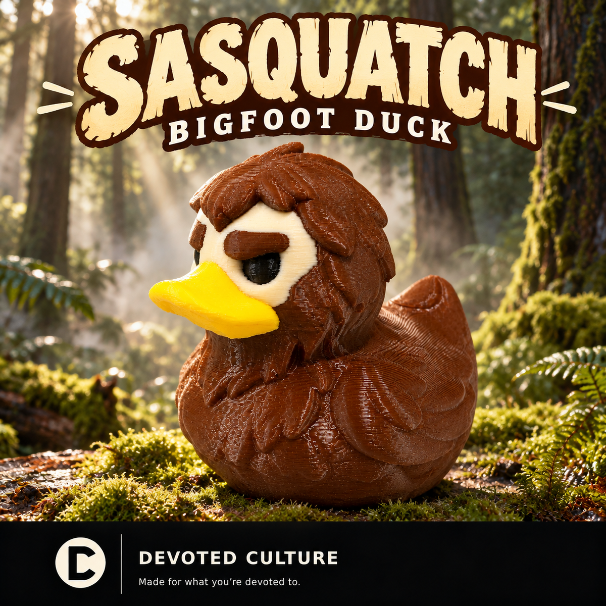 Sasquatch Bigfoot Duck Figurine